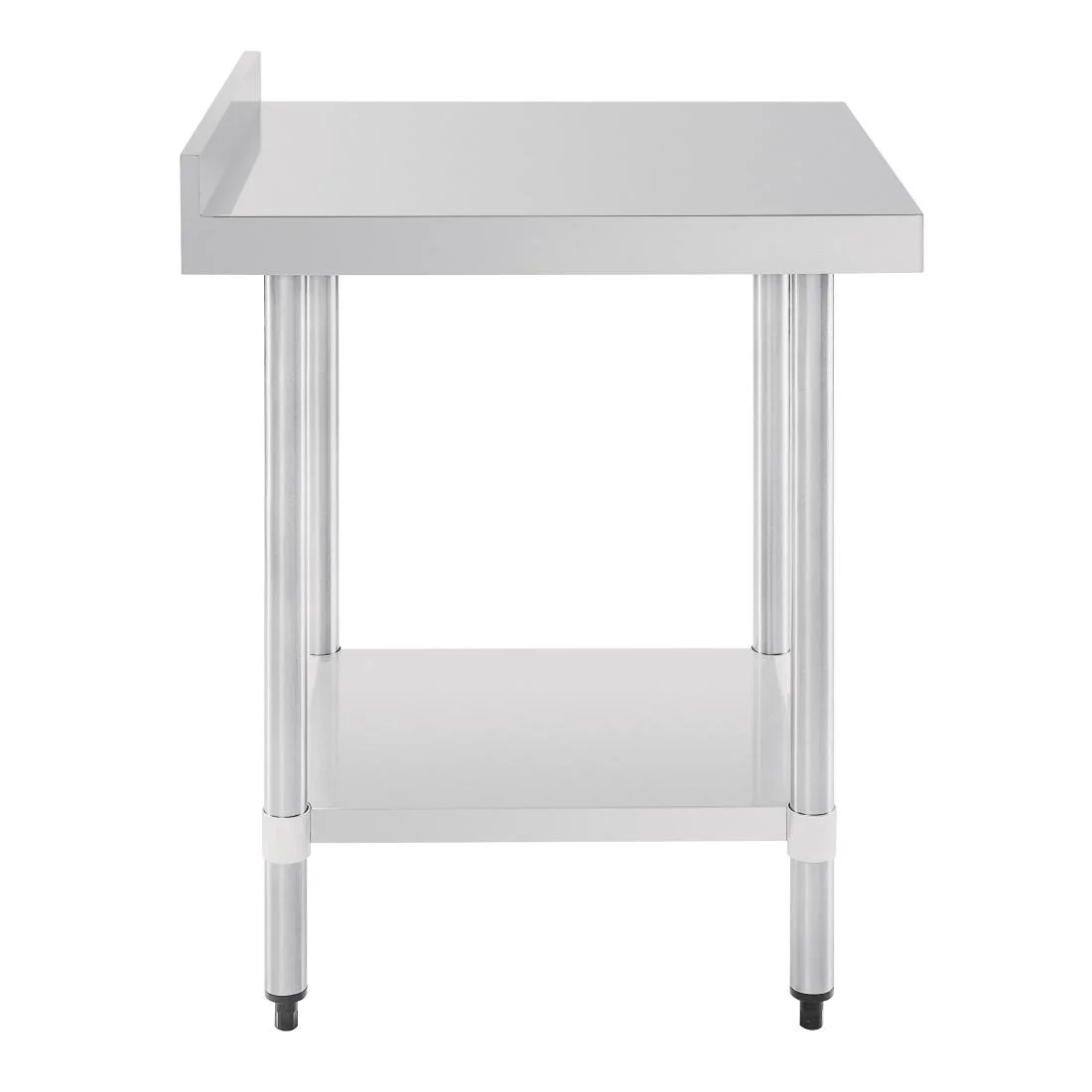 Vogue Stainless Steel Table with Upstand 600mm - Image 4