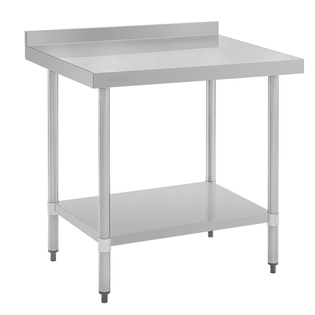 Vogue Stainless Steel Table with Upstand 900mm