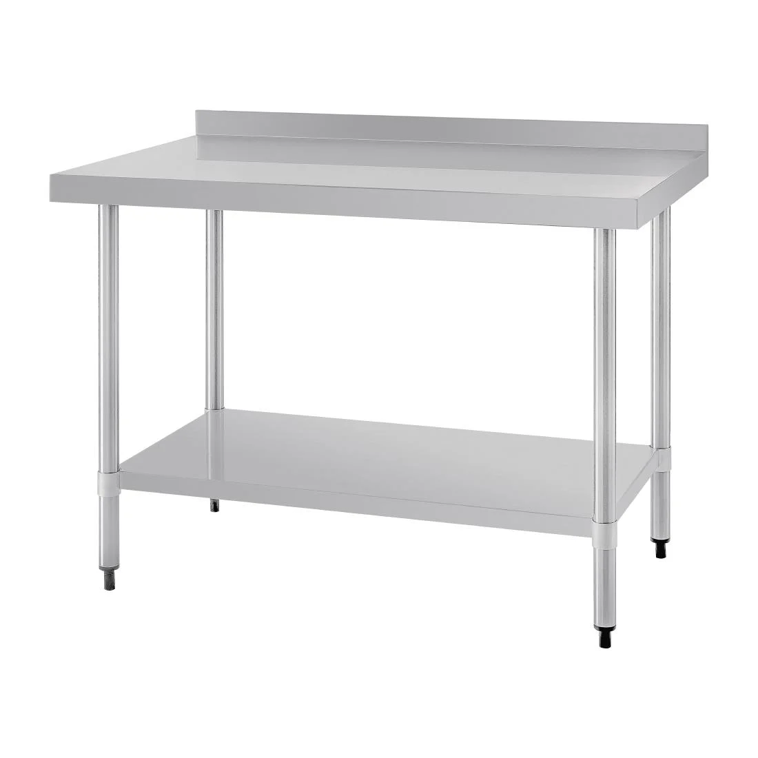 Vogue Stainless Steel Table with Upstand 1200mm - Image 4