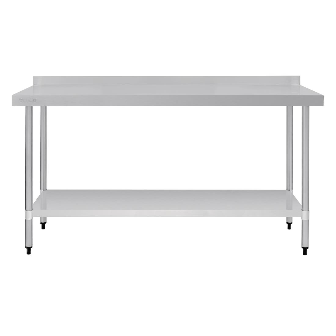 Vogue Stainless Steel Table with Upstand 1800mm