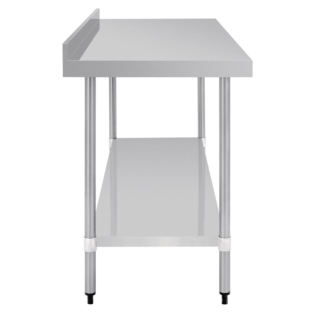 Vogue Stainless Steel Table with Upstand 1800mm