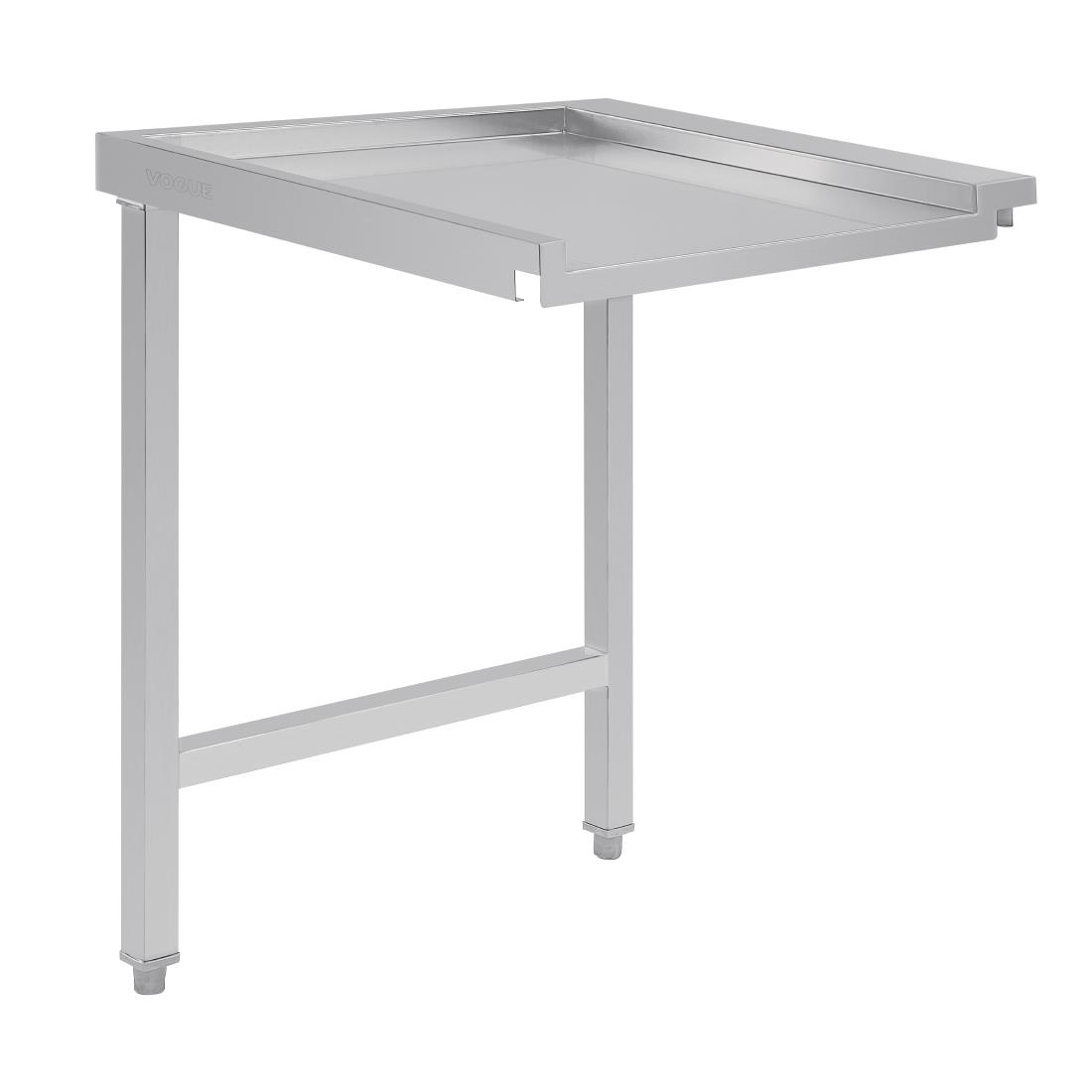 Vogue Pass Through Dishwash Table Right 600mm