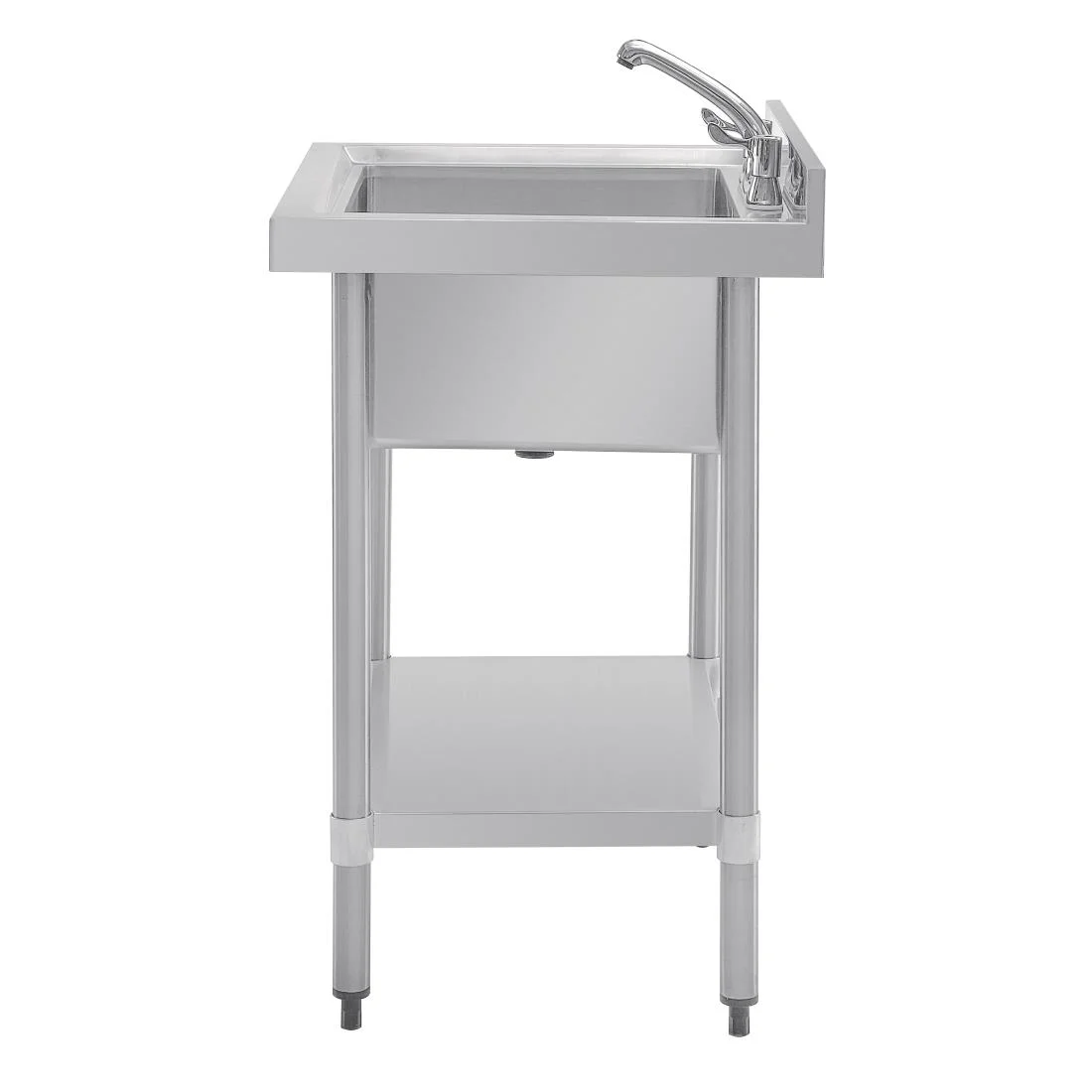 Vogue Stainless Steel Midi Pot Wash Sink with Undershelf - Image 4