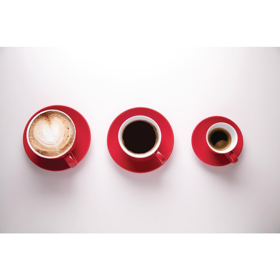 Olympia Cafe Espresso Cups Red 100ml