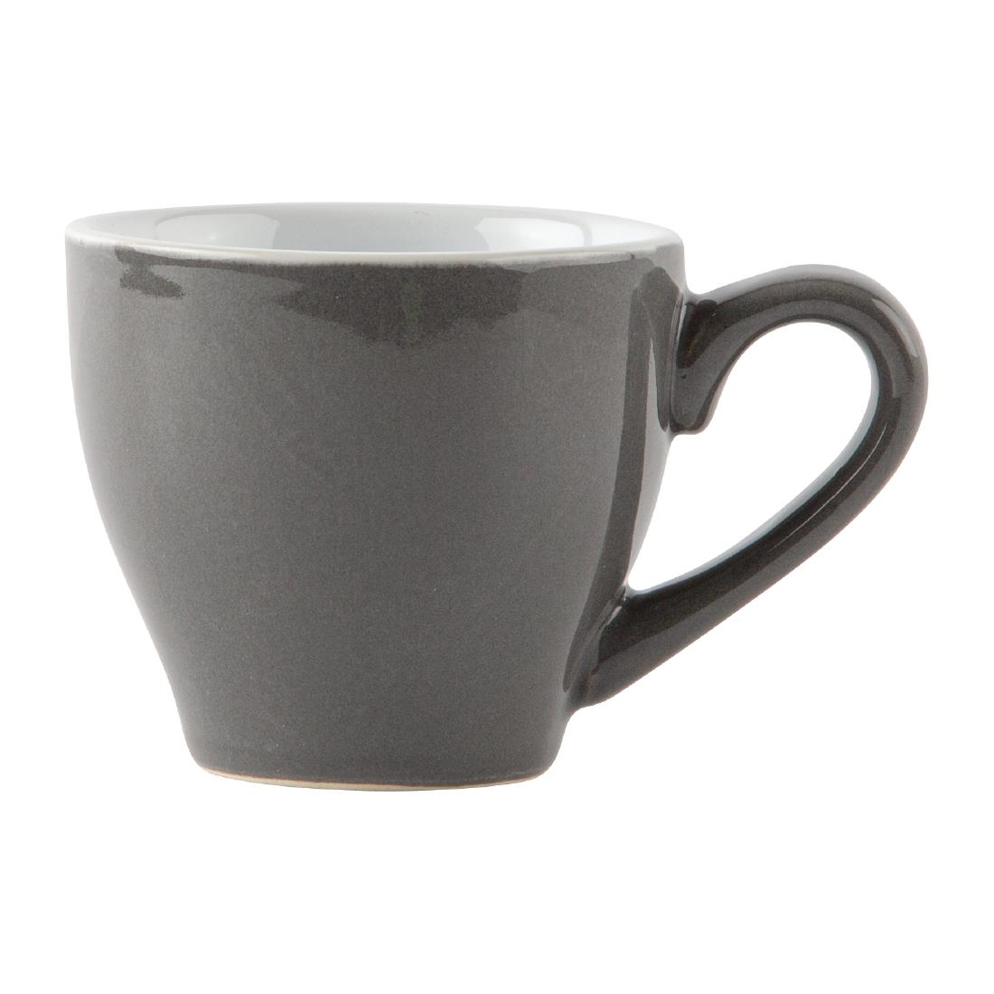 Olympia Cafe Espresso Cups Charcoal 100ml