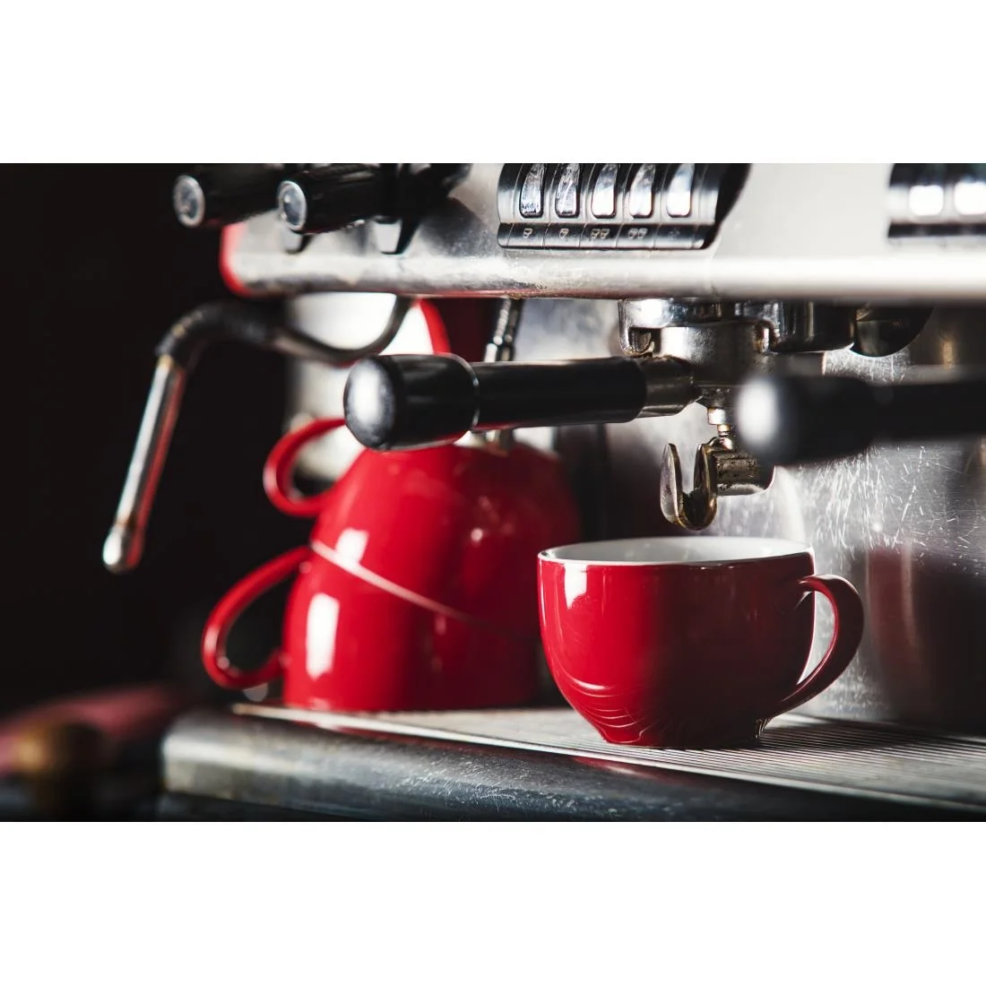 Olympia Cafe Coffee Cups Red 228ml - Image 5