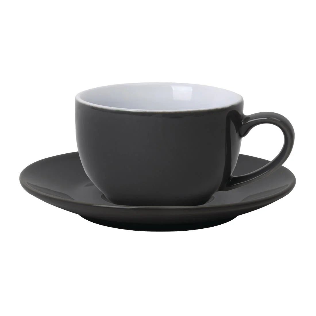 Olympia Cafe Saucers Charcoal 158mm - Image 2
