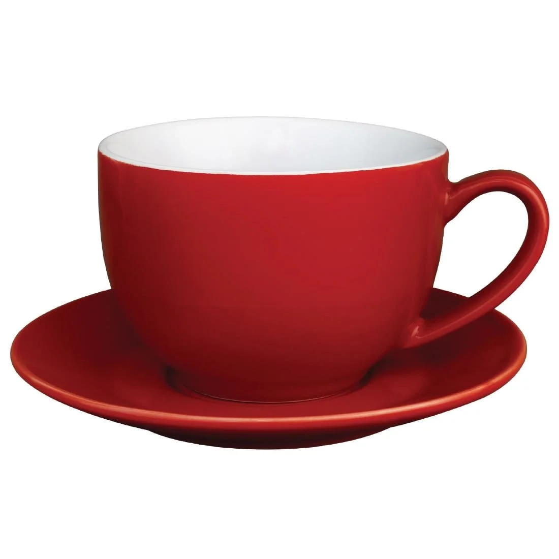 Olympia Cafe Saucers Red 158mm - Image 4