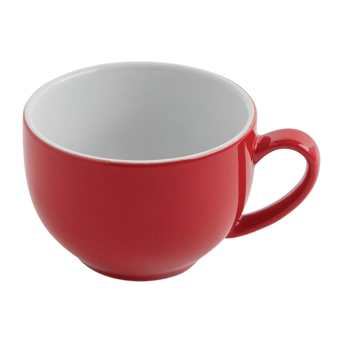 Olympia Cafe Cappuccino Cups Red 340ml - Image 4
