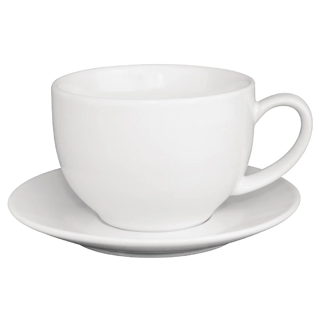 Olympia Cafe Cappuccino Cups White 340ml - Image 2