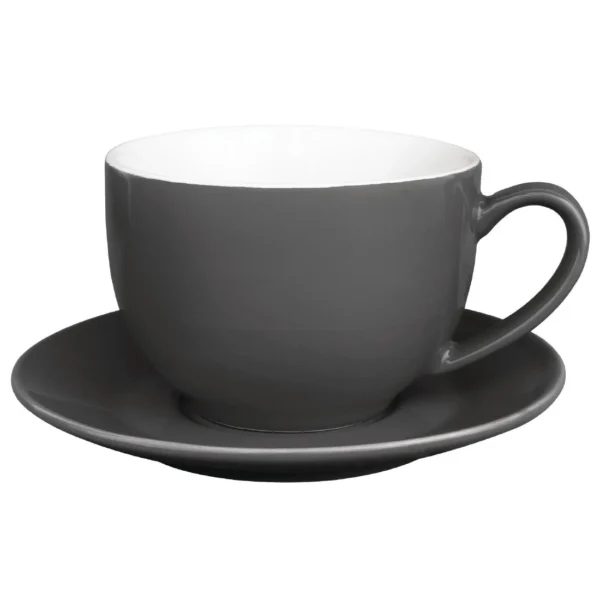 Olympia Cafe Saucers Charcoal 158mm