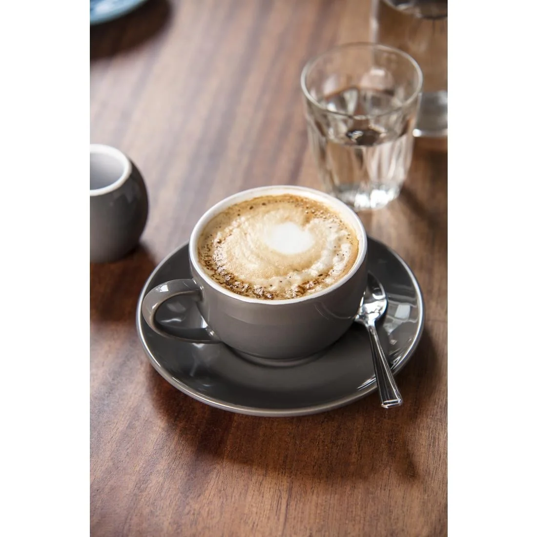 Olympia Cafe Saucers Charcoal 158mm - Image 5