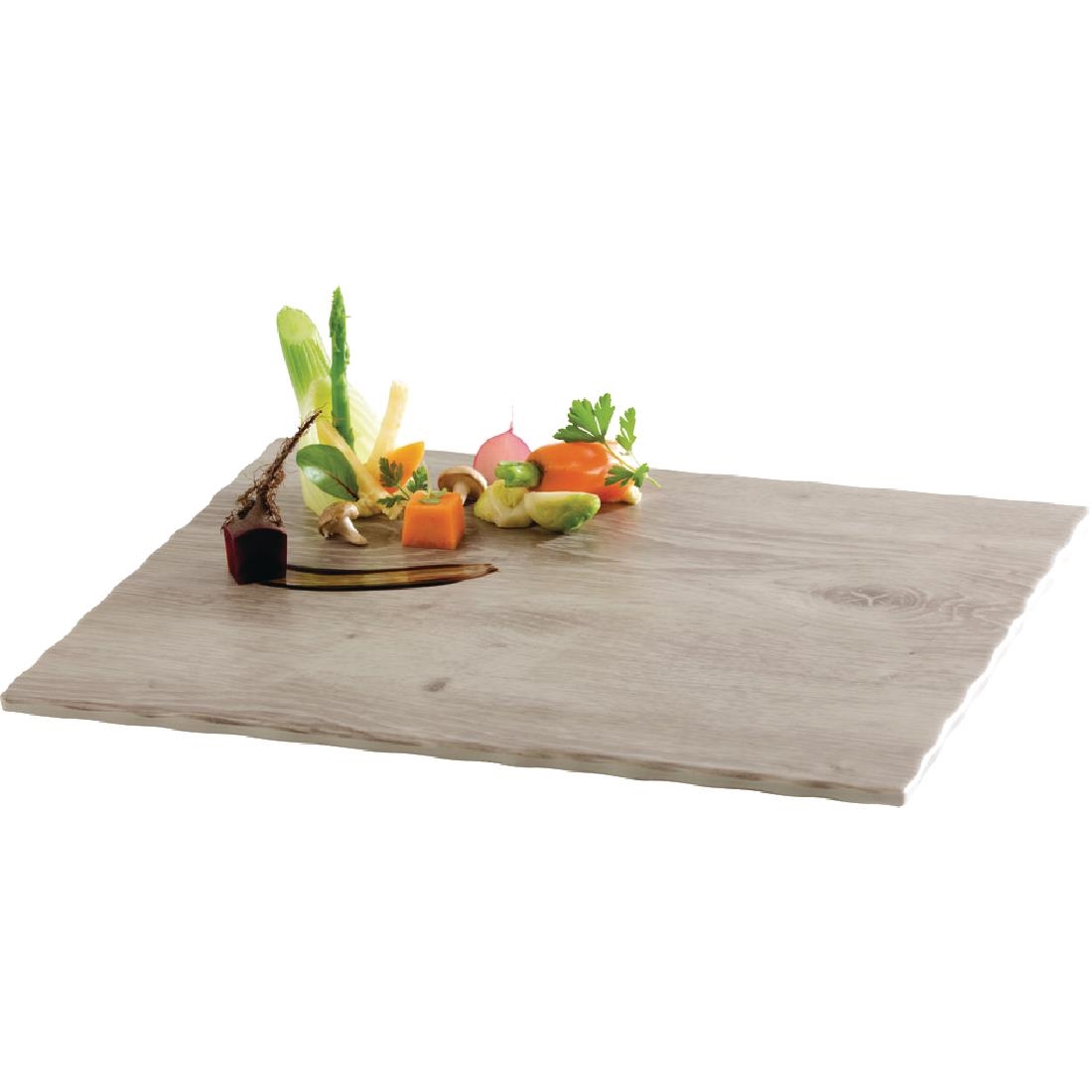APS Wood Effect Melamine Tray GN 1/3