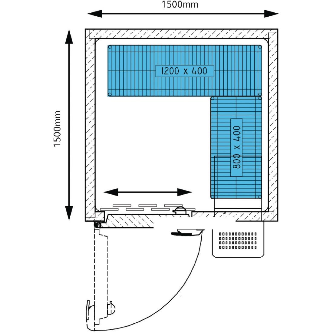 Foster Advantage Walk In Freezer Integral ADV1515 LT INT