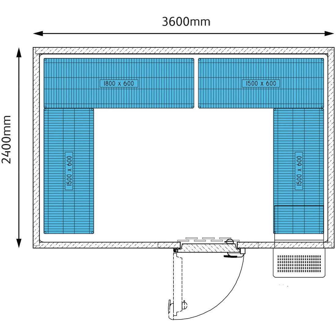 Foster Advantage Walk In Freezer Integral ADV3624 LT INT