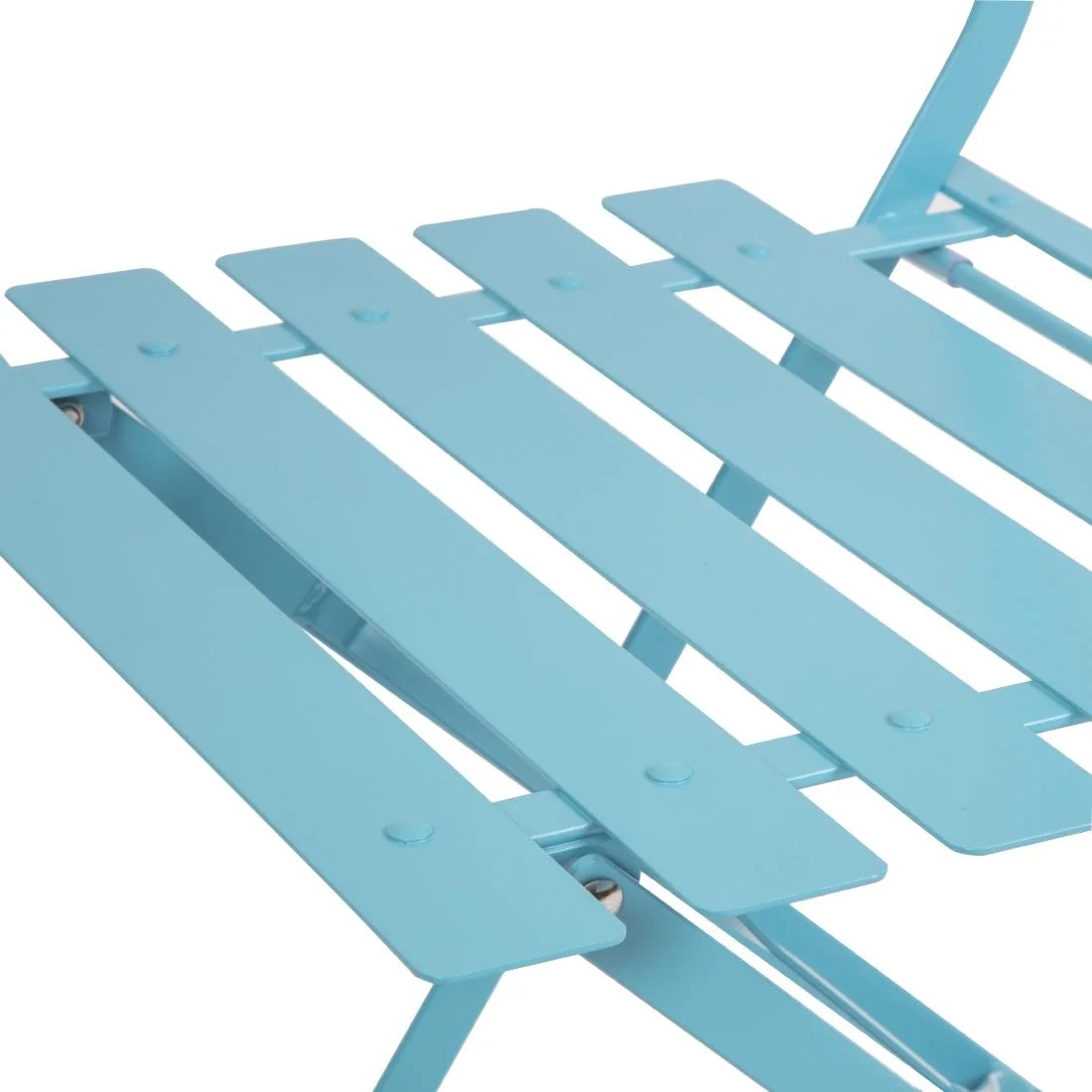 Bolero Perth Blue Pavement Style Steel Folding Chairs (Pack of 2) - Image 8