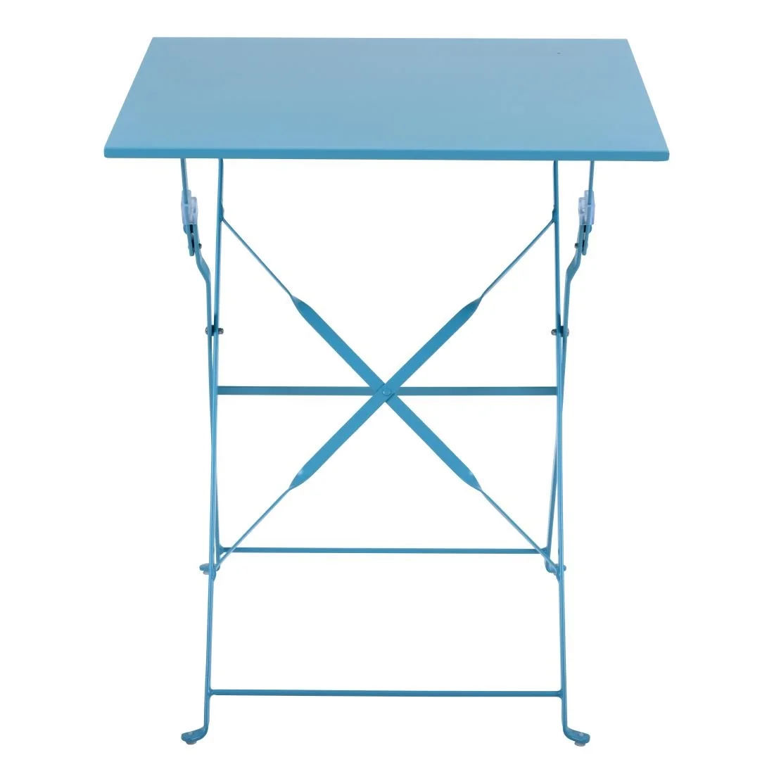 Bolero Seaside Blue Pavement Style Steel Table Square 600mm - Image 3