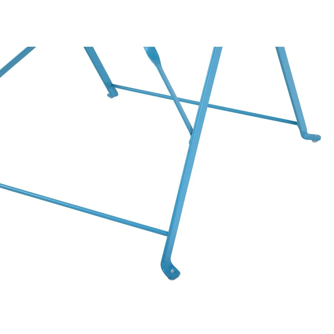 Bolero Seaside Blue Pavement Style Steel Table Square 600mm - Image 4