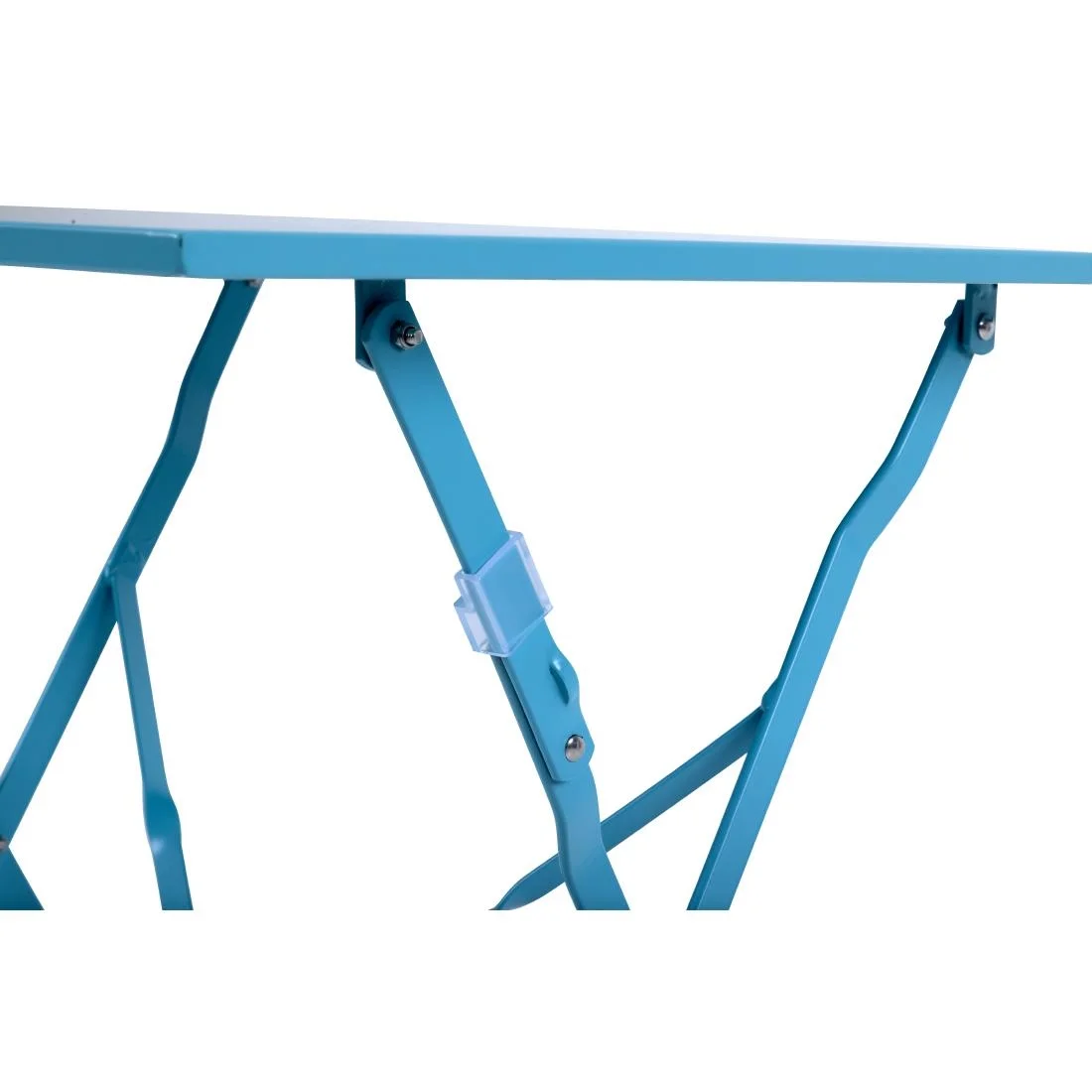 Bolero Seaside Blue Pavement Style Steel Table Square 600mm - Image 5