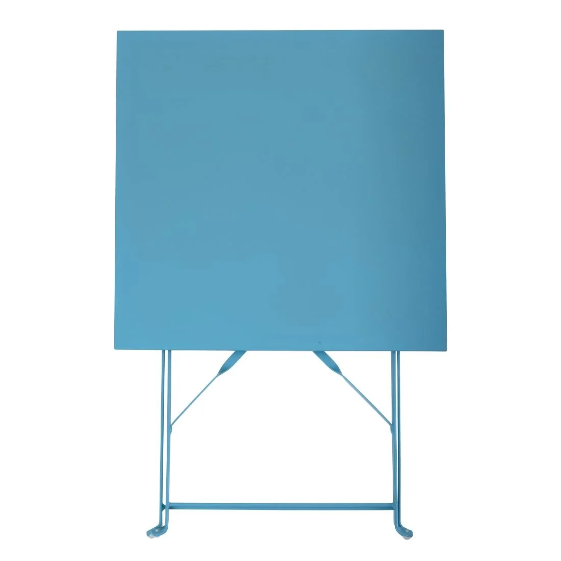 Bolero Seaside Blue Pavement Style Steel Table Square 600mm - Image 6