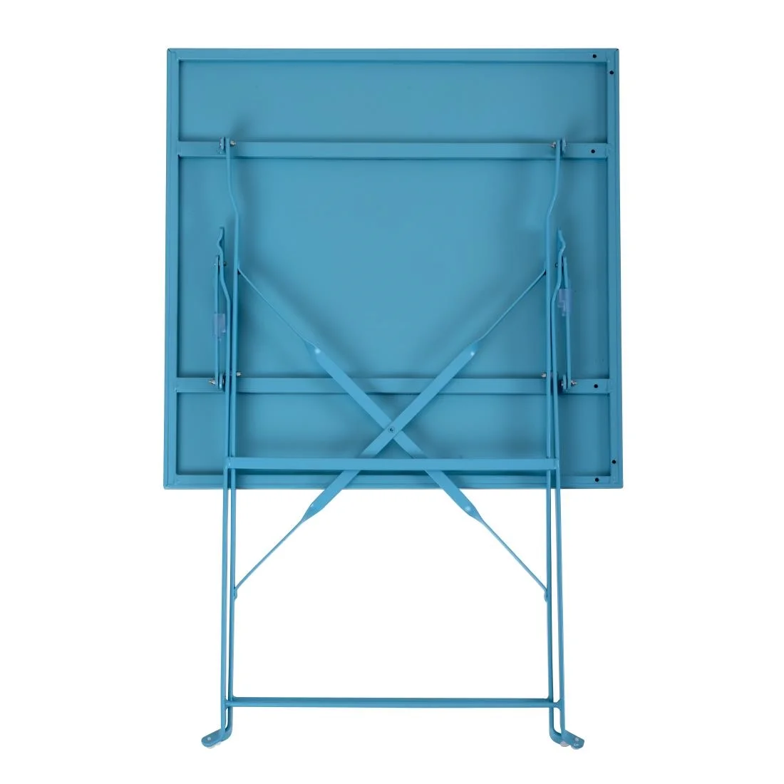Bolero Seaside Blue Pavement Style Steel Table Square 600mm - Image 7