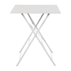 Bolero Grey Square Pavement Style Steel Table