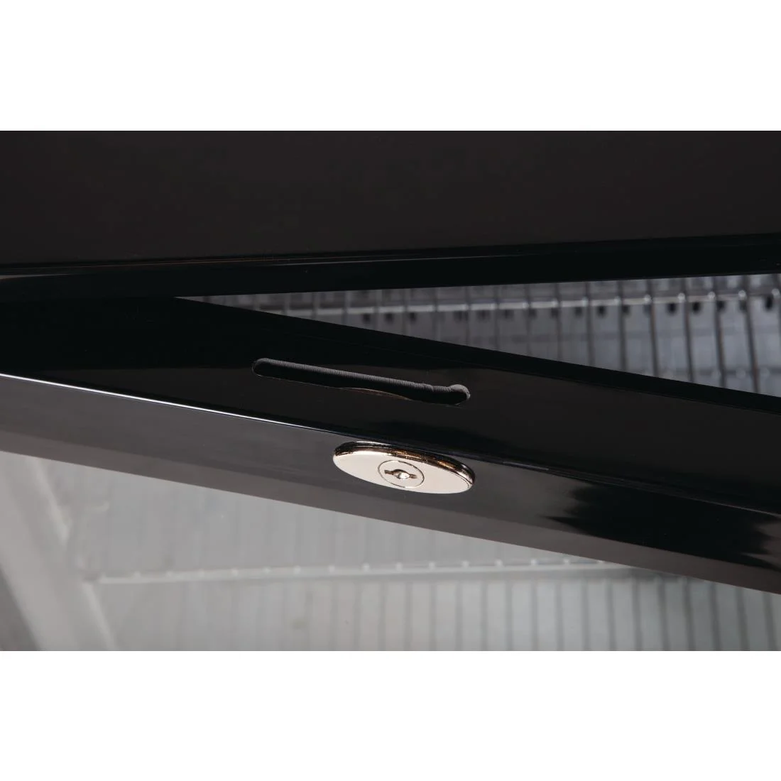 Polar Back Bar Cooler with Hinged Doors in Black 208Ltr - Image 5