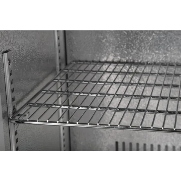 Polar Back Bar Cooler with Sliding Doors in Black 208Ltr