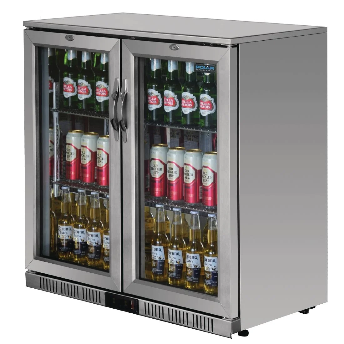 Polar Back Bar Cooler with Hinged Doors in Stainless Steel 208Ltr - Image 5