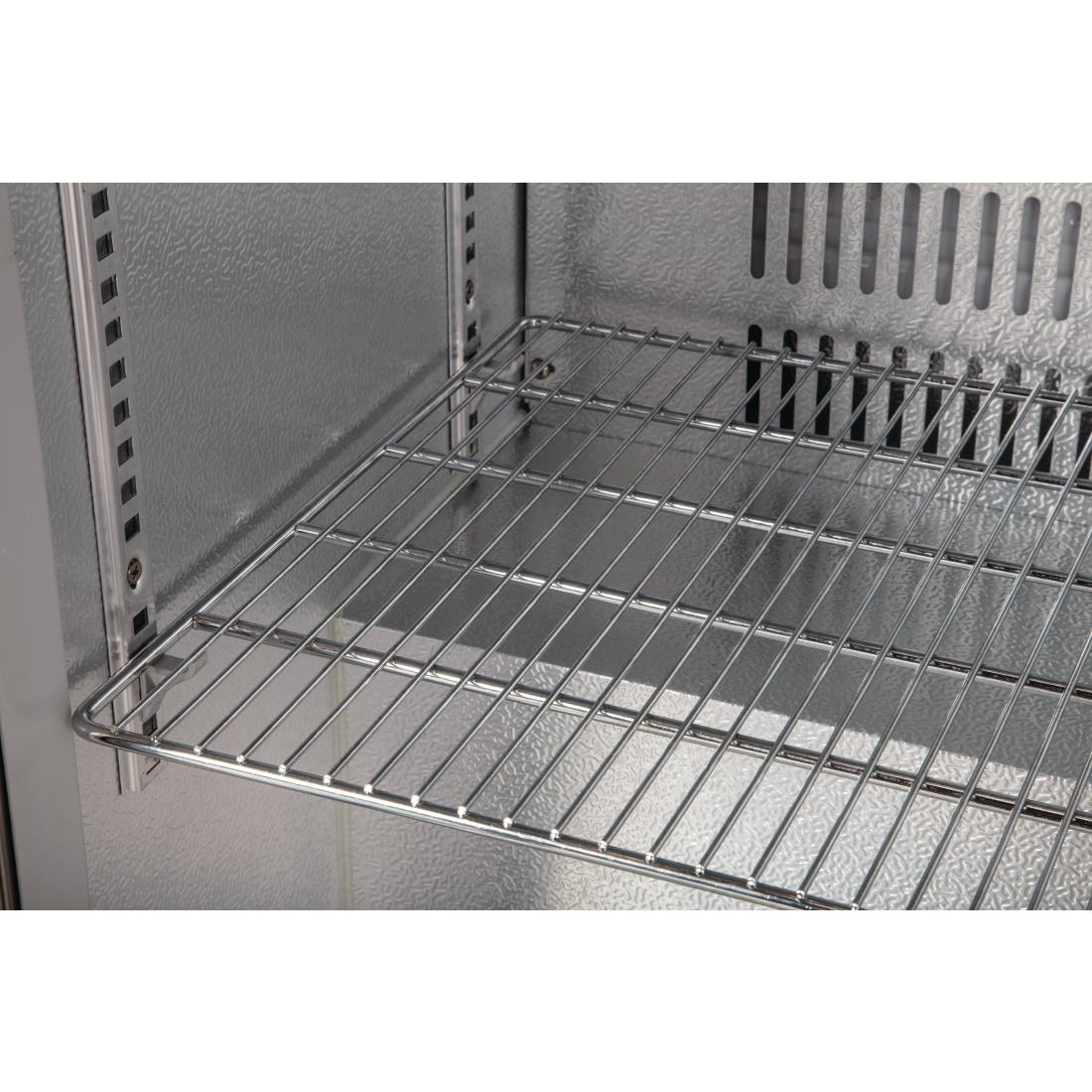 Polar Back Bar Cooler with Hinged Door in Stainless Steel 138Ltr