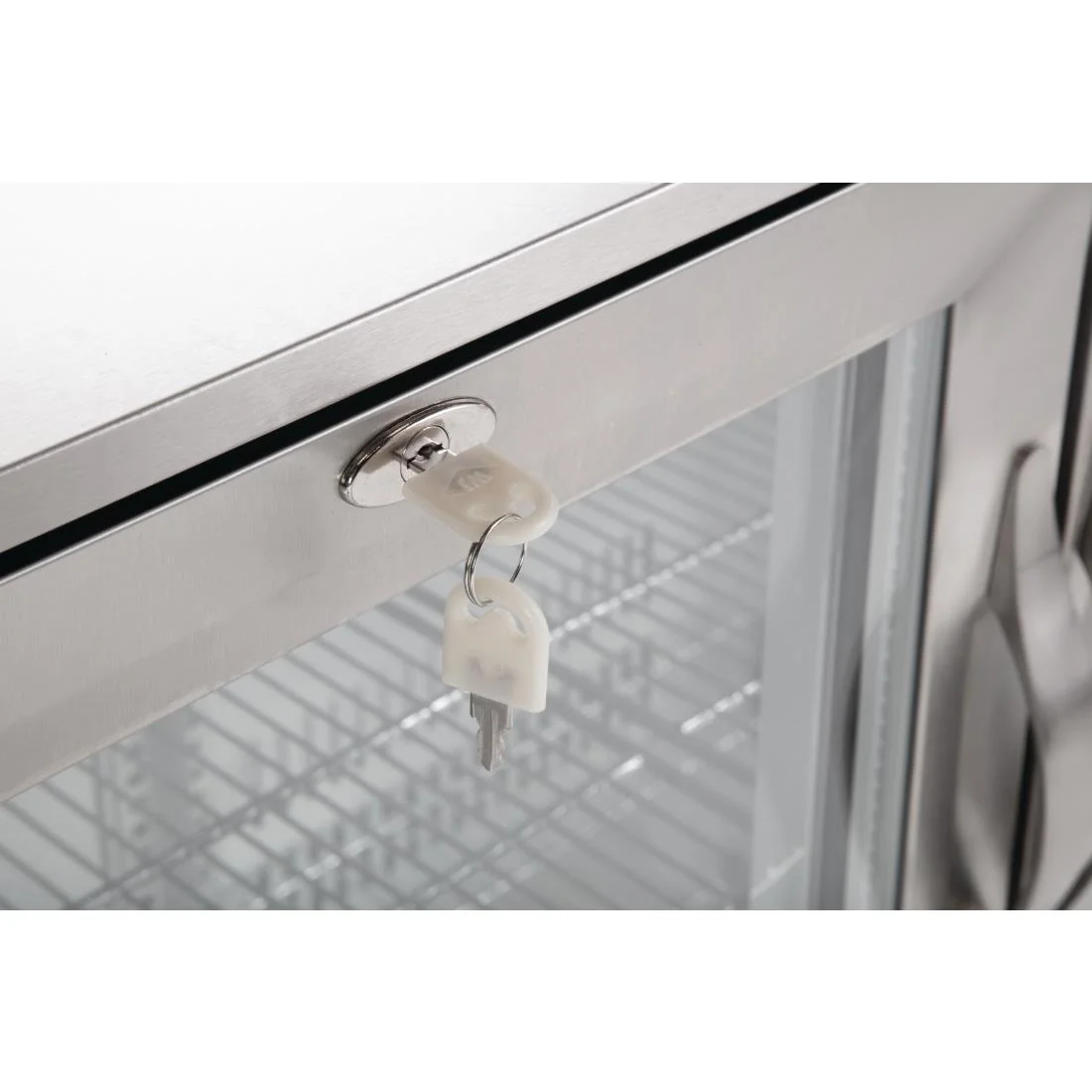Polar Back Bar Cooler with Hinged Doors in Stainless Steel 330Ltr - Image 7