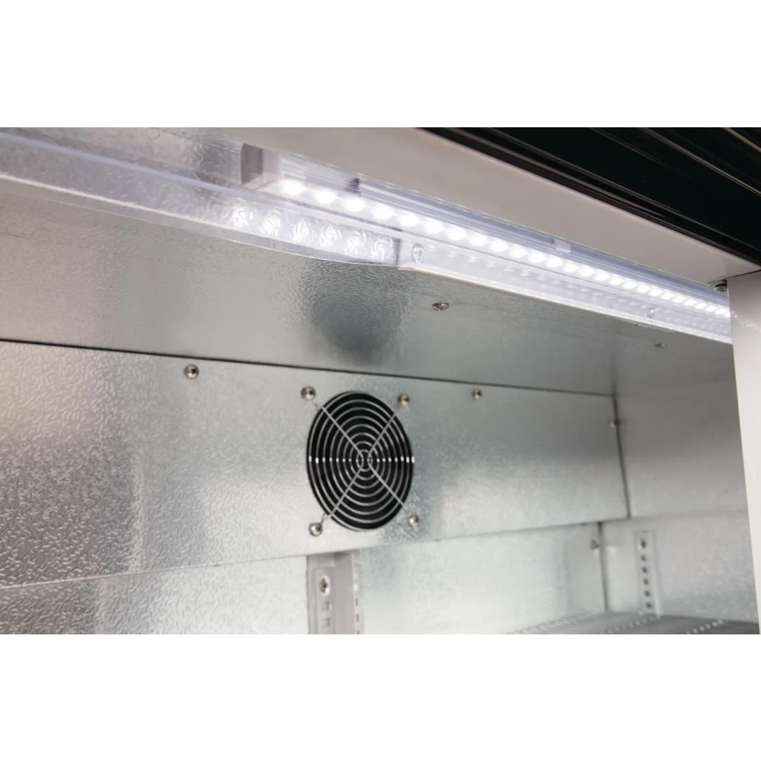 Polar Back Bar Cooler with Sliding Doors in Black 198Ltr - Image 6