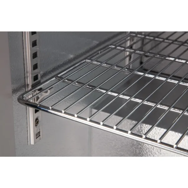 Polar Back Bar Cooler with Sliding Doors in Black 198Ltr