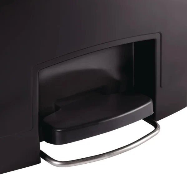 Rubbermaid Slim Jim Step on Front Pedal Black 50Ltr