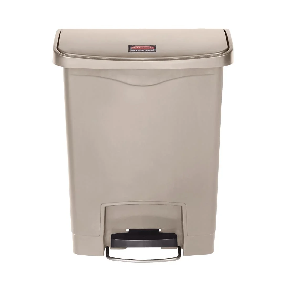 Rubbermaid Slim Jim Step on Front Pedal Beige 30Ltr