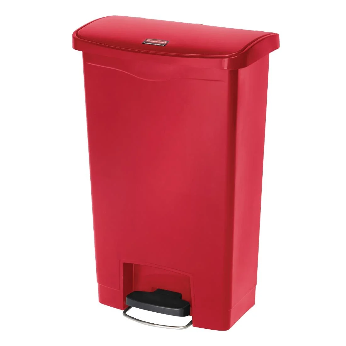 Rubbermaid Slim Jim Step on Front Pedal Red 50Ltr - Image 4