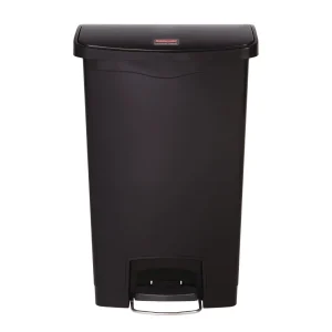 Rubbermaid Slim Jim Step on Front Pedal Black 50Ltr