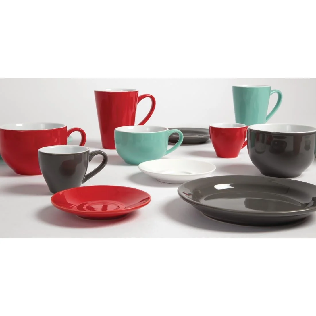 Olympia Cafe Latte Cups Red 340ml 12oz - Image 2