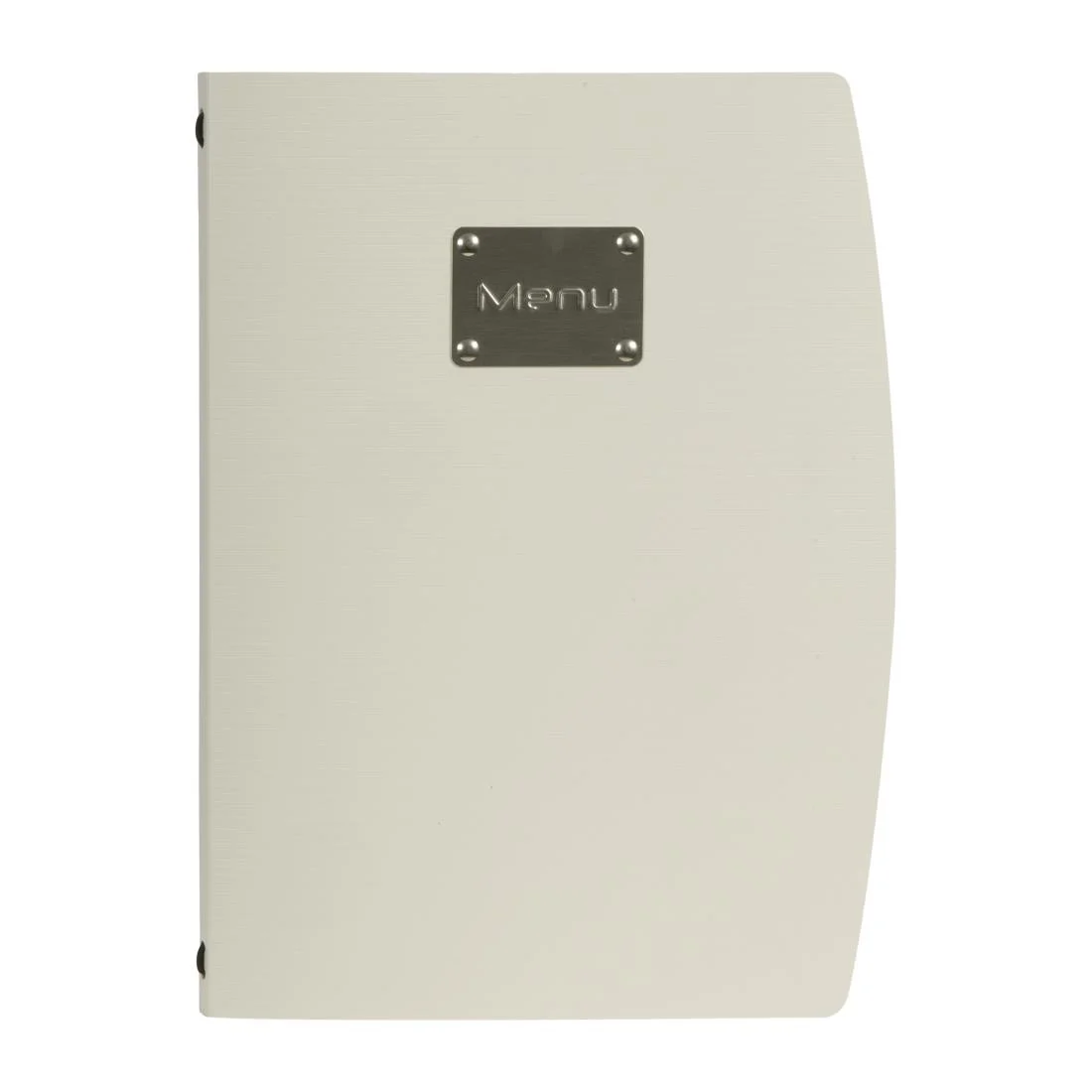 Securit Rio Menu Cover Silver A4 - Image 1