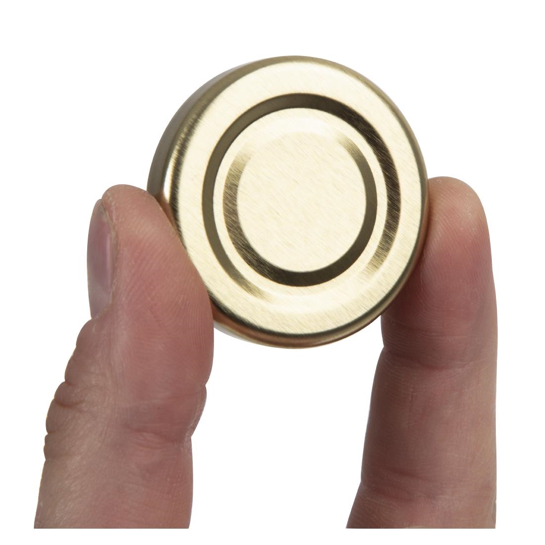 Gold Cap for Mini Milk Bottles