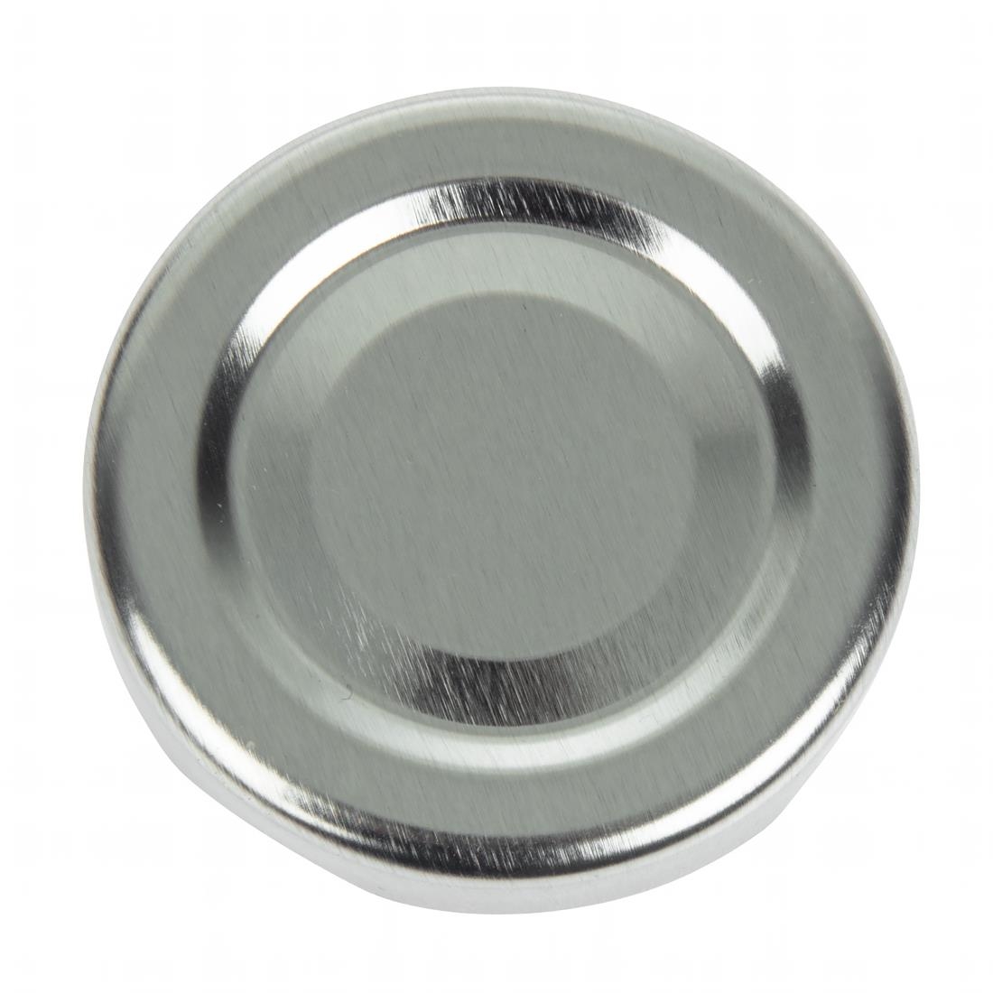 Silver Cap for Mini Milk Bottles