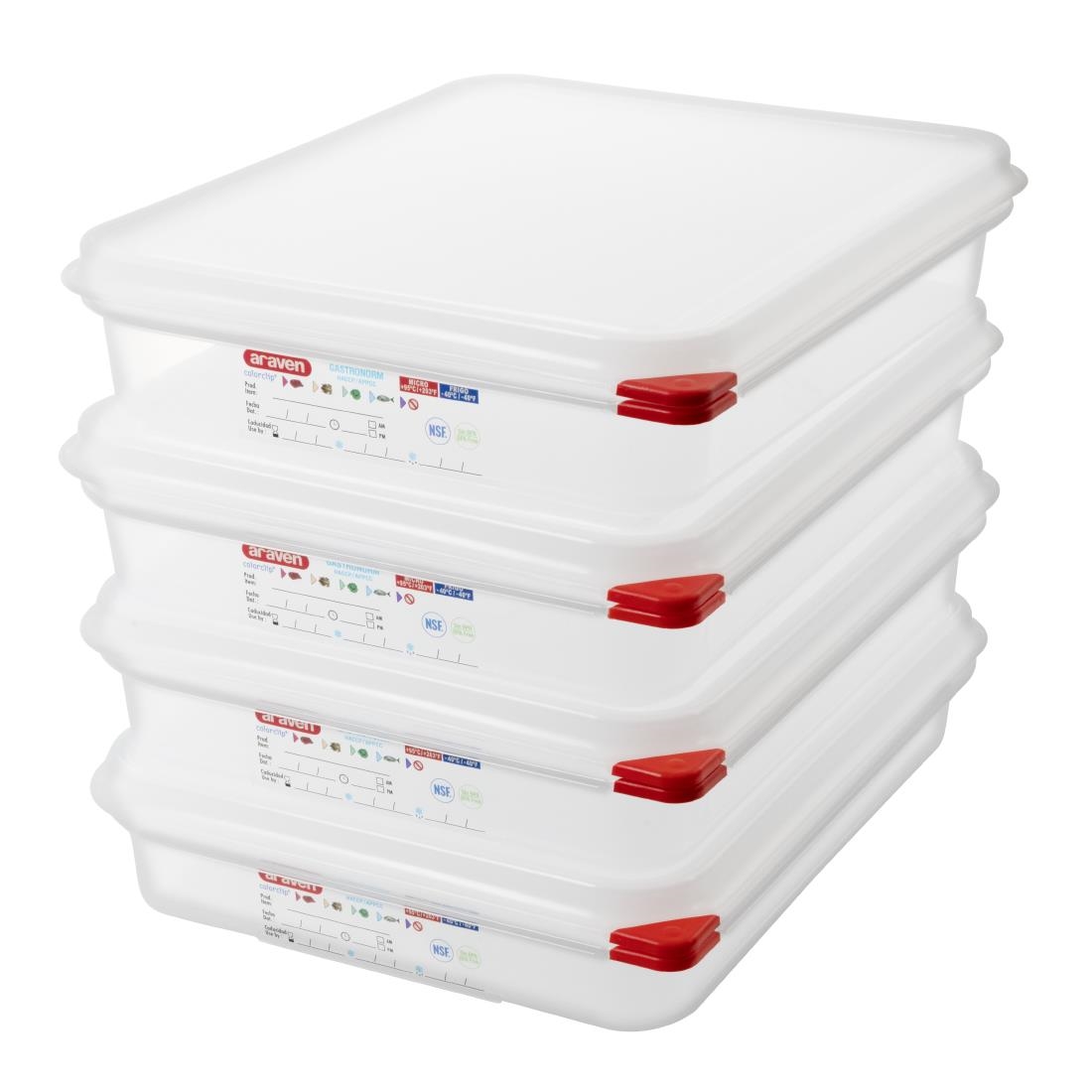 Araven 1/2 GN Food Containers 4L With Lid