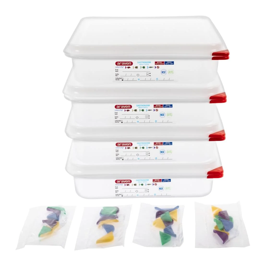 Araven 1/2 GN Food Containers 4L With Lid - Image 6