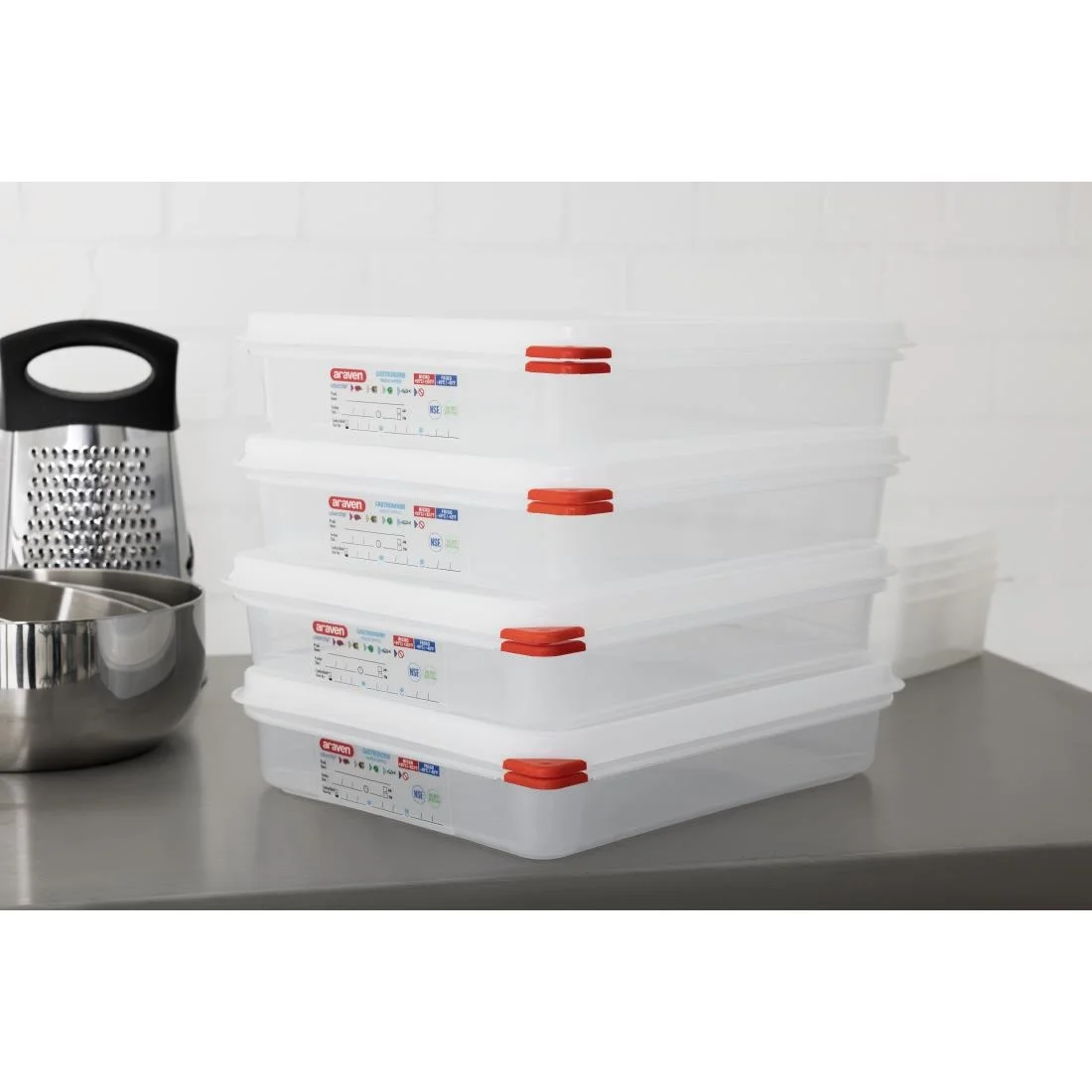 Araven 1/2 GN Food Containers 4L With Lid - Image 8