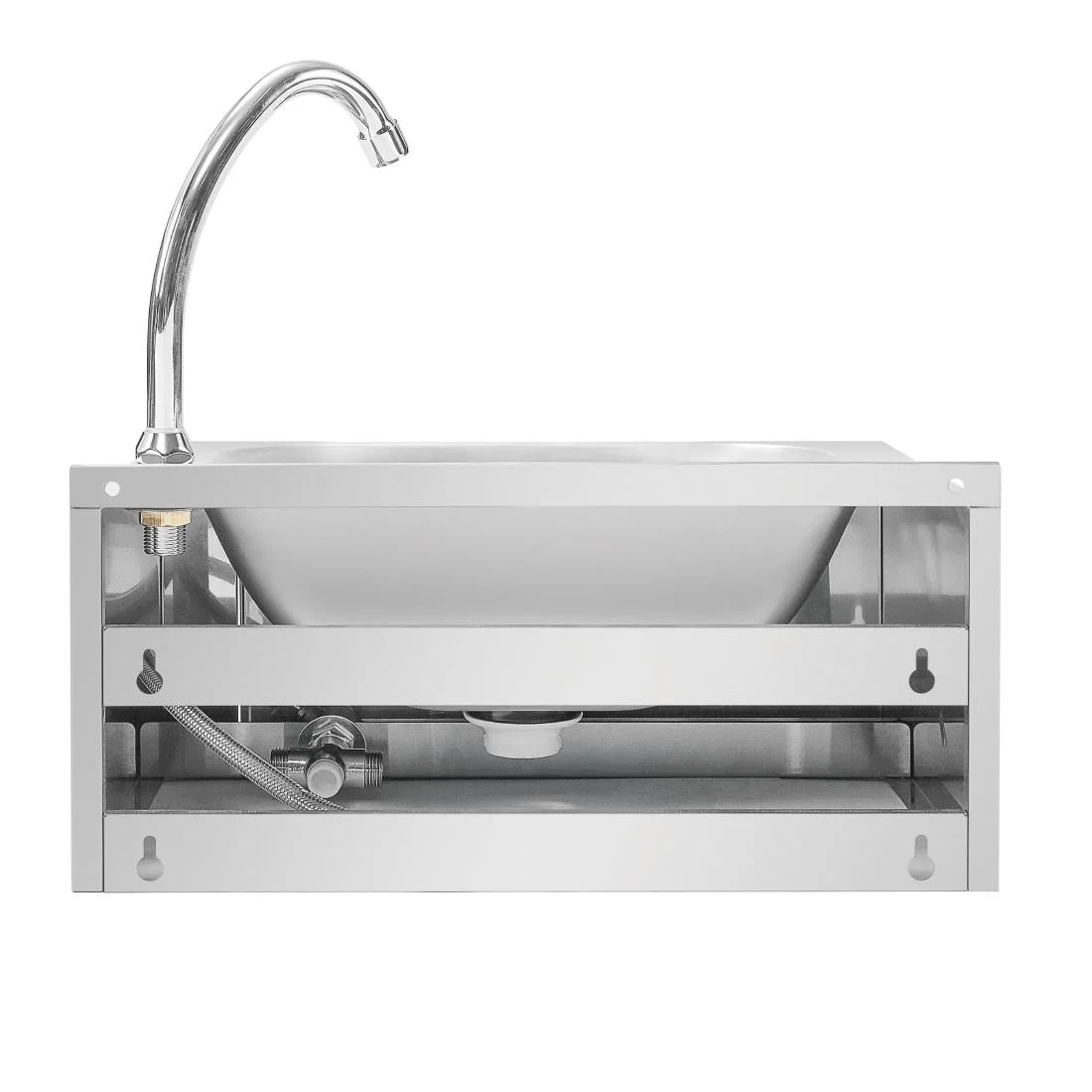 Vogue Stainless Steel Knee Operated Sink - Image 4