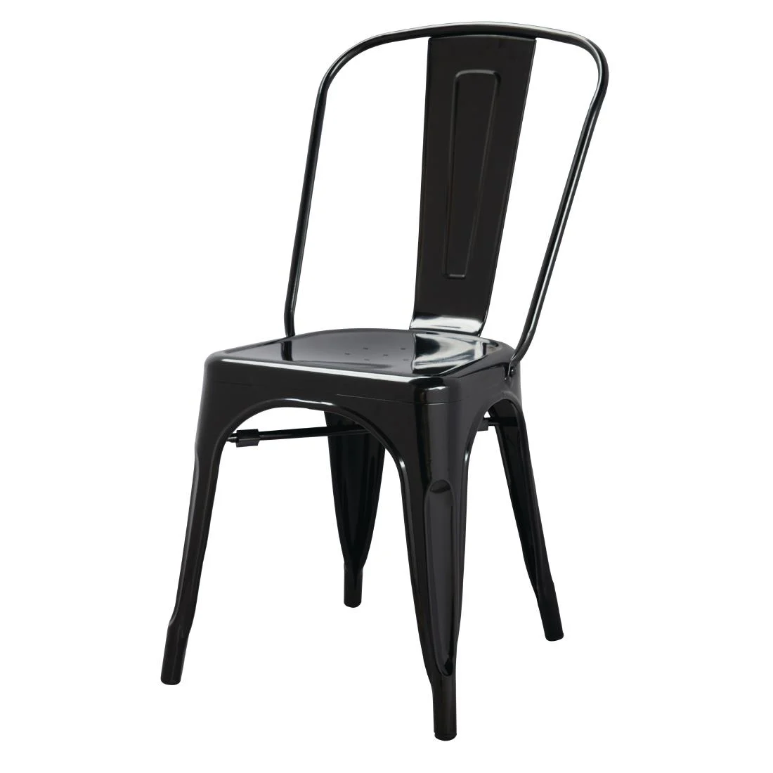 Bolero Bistro Steel Side Chairs Black (Pack of 4) - Image 10
