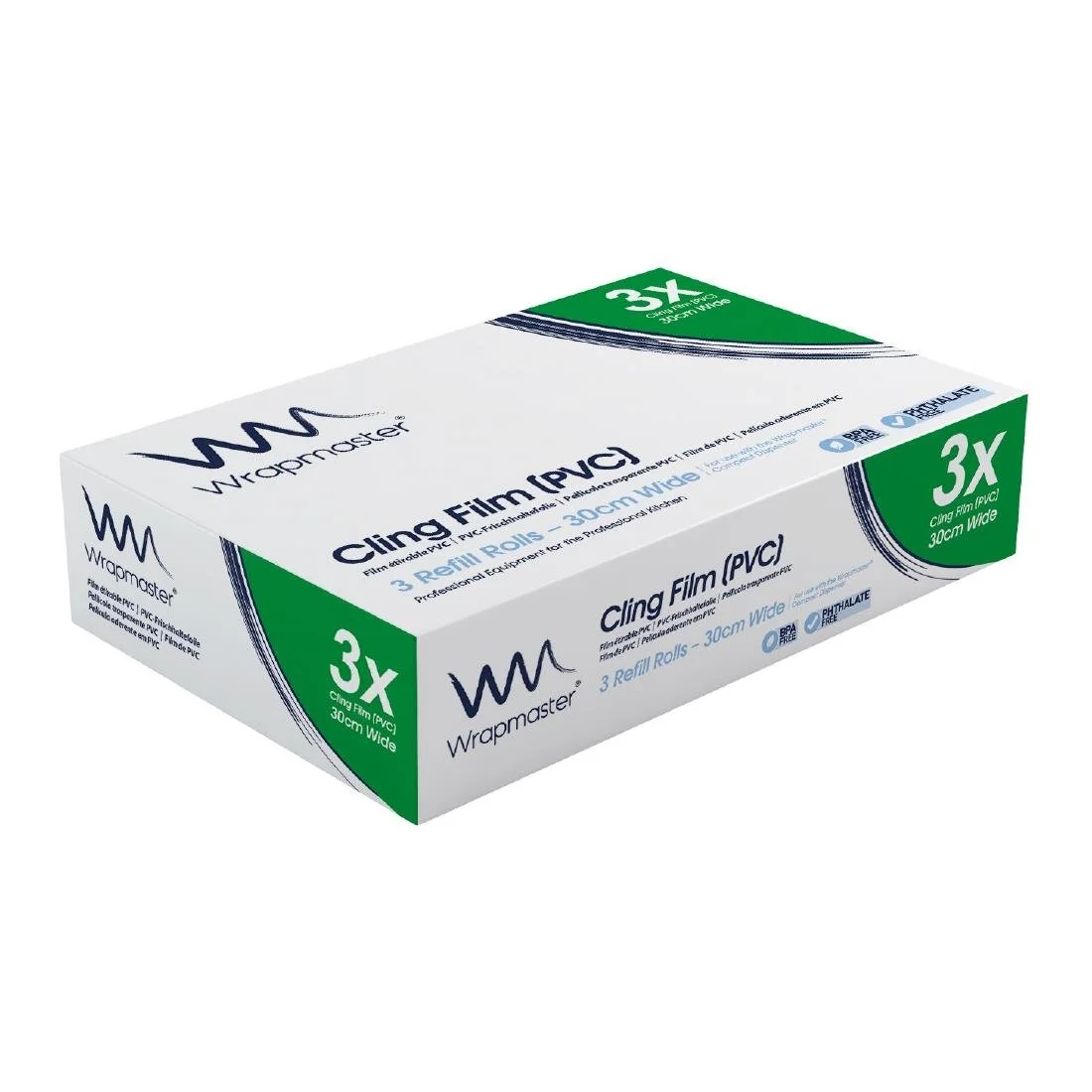 Wrapmaster Compact Cling Film Refills 300mm x 225m (3 Pack) - Image 2