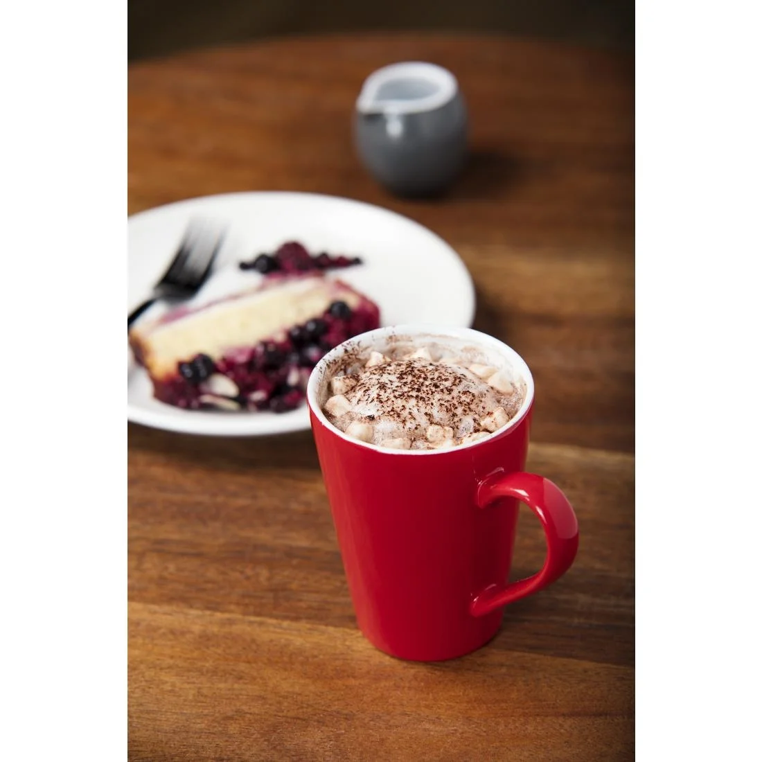 Olympia Cafe Latte Cups Red 340ml 12oz - Image 3