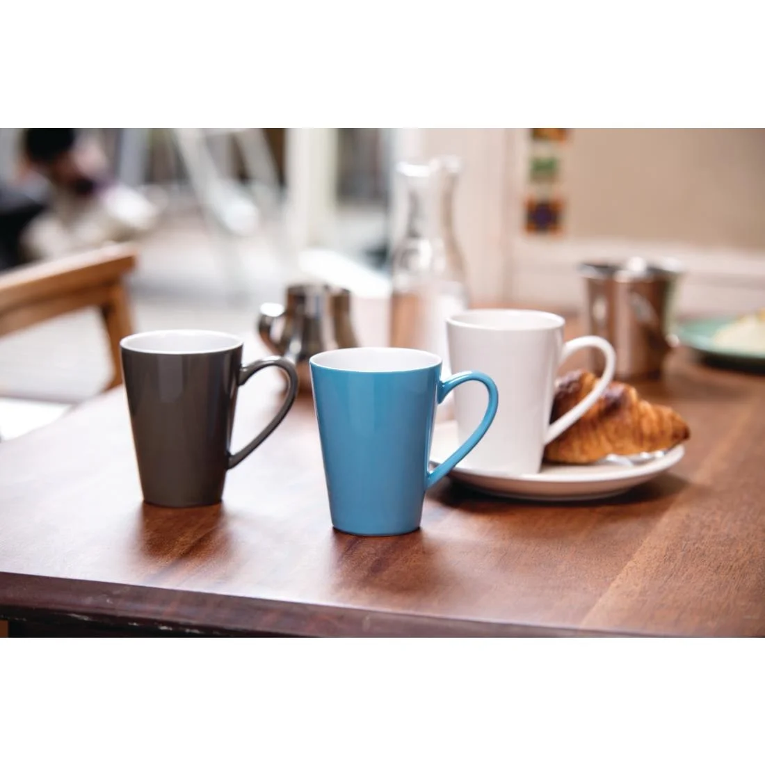 Olympia Cafe Latte Cups White 340ml 12oz - Image 4