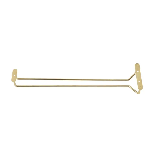 Beaumont Brass Wine Glass Rack 406mm